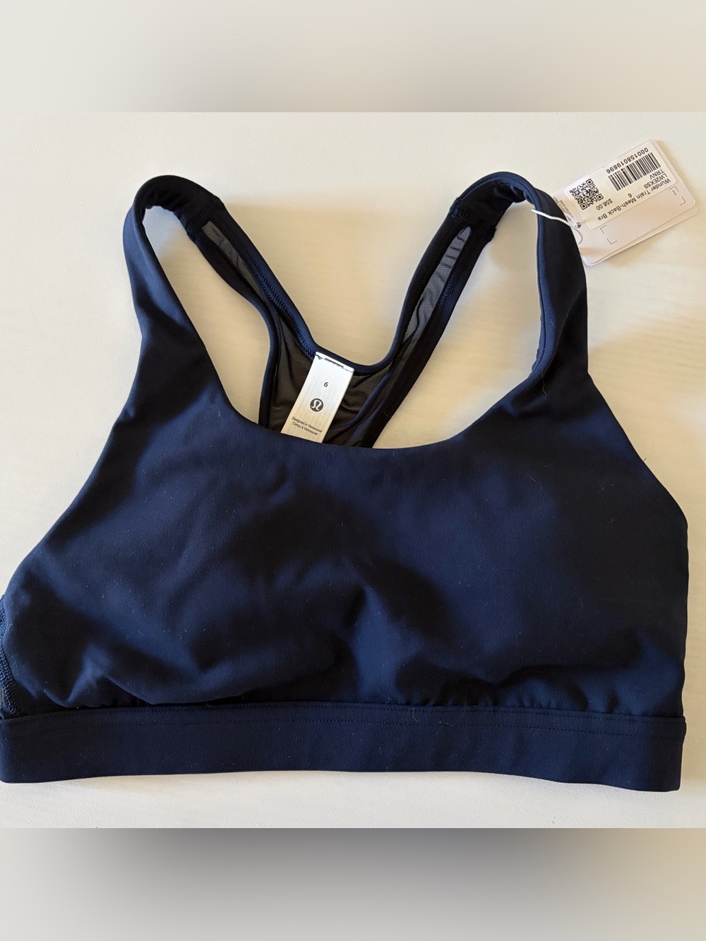 lululemon athletica Wunter Train Mesh-Back Sports Bra - Solid Navy